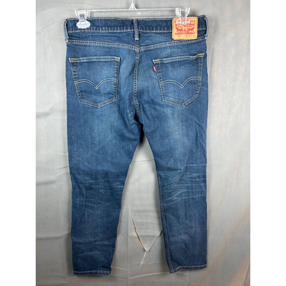 Levi's Jeans Pants Men's Size W34 L30 Blue Button Zip Pockets Flat Front - Picture 5 of 7